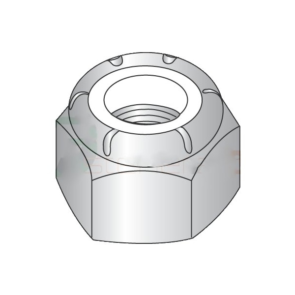 Newport Fasteners Nylon Insert Lock Nut, #12-24, 316 Stainless Steel, Not Graded, 5000 PK NB310017B-5000 - main